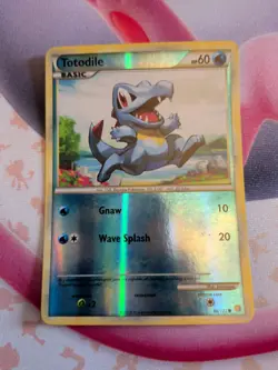 Totodile 86/123 Reverse Holo Heart Gold Soul Silver Base Set Light Play Pokemon - Image 1