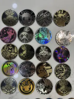 Lot of 60x Official Pokemon TCG Coins (Mix Of Regular (x40) and Jumbo (x20) - Image 2