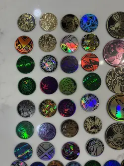 Lot of 60x Official Pokemon TCG Coins (Mix Of Regular (x40) and Jumbo (x20) - Image 3