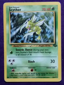 Pokemon TCG Scyther (26) Jungle Rare 26/64 Unlimited - Image 1