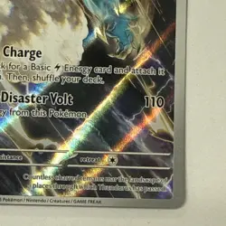 2025 Pokemon Scarlet & Violet Black Bolt ETB Promo Thundurus #209 Full Art Holo - Image 4