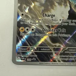 2025 Pokemon Scarlet & Violet Black Bolt ETB Promo Thundurus #209 Full Art Holo - Image 5