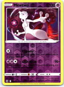 Mewtwo 059/159 Holo Rare Crown Zenith Pokemon Reverse Holo NM - Image 1