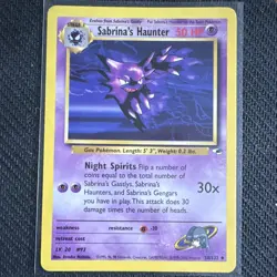 Pokemon TCG Sabrina's Haunter Gym Heroes 058/132 Unlimited Uncommon 50 HP 2000 - Image 1