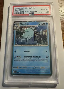 Pokemon Promo Quagsire 156 PSA 10 Pop 72 Rare Promo For Your. Collection - Image 1