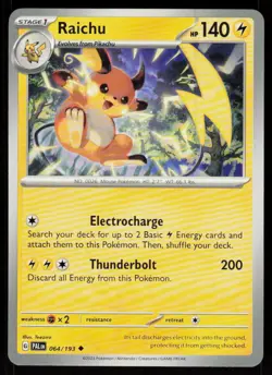 Raichu 064/193 Uncommon Paldea Evolved Pokemon Near Mint - Image 1