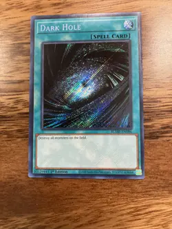 Dark Hole Secret Rare 1st Edition BLMR-EN086 Yugioh - Image 1
