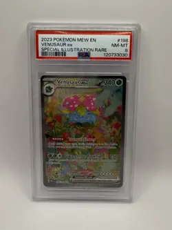 Pokemon Venusaur ex 198/165 SV 151 Special Illustration Rare Holo PSA 8 - Image 1