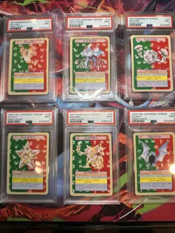 Pokemon Topsun 1997 Green Back PSA 9 Lot Of 6 Monsters, Very Rare Low Pop - Image 1