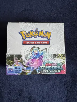 Pokemon TCG Scarlet & Violet - Temporal Forces Booster Box In Acrylic Case - Image 2
