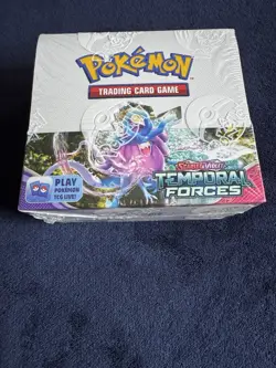 Pokemon TCG Scarlet & Violet - Temporal Forces Booster Box In Acrylic Case - Image 5