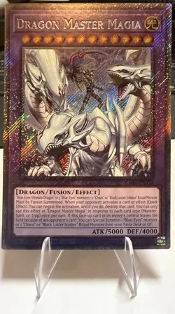 Yugioh Dragon Master Magia RA04-EN055 Platinum Secret Rare 1st Ed NM - Image 3