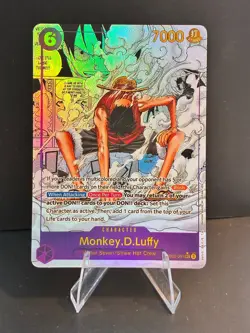 One Piece Monkey D. Luffy EB02-061 Manga Background Alt Art Custom/Fan-Art - Image 1
