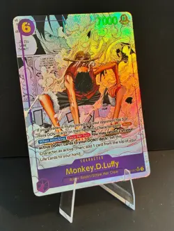 One Piece Monkey D. Luffy EB02-061 Manga Background Alt Art Custom/Fan-Art - Image 2