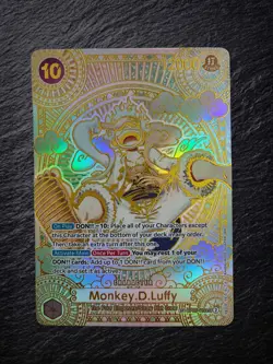 One Piece Luffy OP05-119 SEC SP Gold-Art English Custom/Fan-Art - Image 1