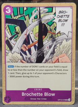 OP12-098 Brochette Blow Uncommon Legacy of the Master One Piece Near Mint Card - Image 1