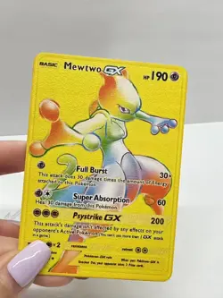 Mewtwo GX HP190 Pokemon Metal Card-Collectible Gift Display. - Image 3