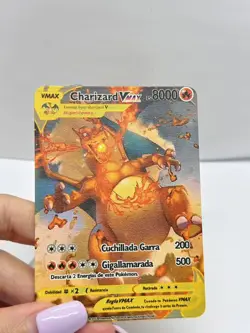 Charizard VMAX HP8000 Pokemon Metal Card-Collectible Gift Display. - Image 1