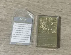 1999 Pokemon 23 Karat Gold Plated Trading Card Charizard With Authenticity - Image 2