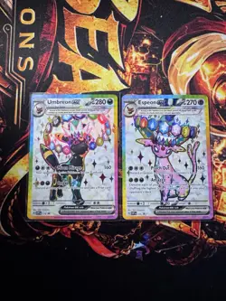 Espeon Ex 175 & Umbreon Ex 176 Pokemon Cards Black Star Promos From Prismatic - Image 1
