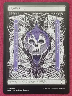 Magic The Gathering PHYREXIA ALL WILL BE ONE PHYREXIAN SWAMP 269 land card MTG - Image 1