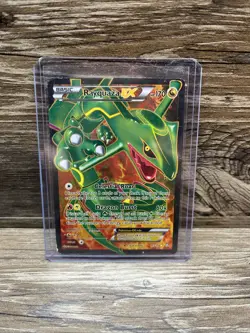Pokemon TCG Rayquaza EX Full Art Ultra Rare Card Dragons Exalted 123/124 - Image 1