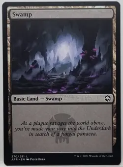 MTG - Swamp 270 - Adventures in the Forgotten Realms (L) UNPLAYED, - Image 1