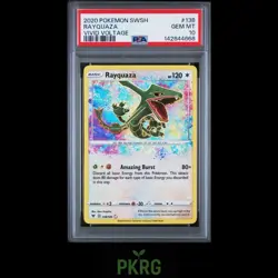 2020 Pokemon Sword & Shield Vivid Voltage #138 Rayquaza Vivid Voltage PSA 10 NEW - Image 1