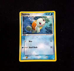 Pokemon Card Squirtle - Cond. POOR - English EX Crystal Guardians set #63/100 - Image 1