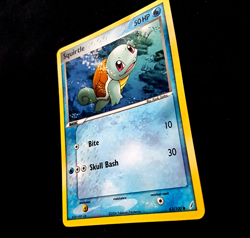 Pokemon Card Squirtle - Cond. POOR - English EX Crystal Guardians set #63/100 - Image 3