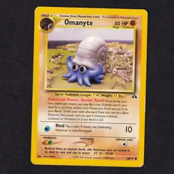 [GD] OMANYTE Pokemon NEO DISCOVERY Base set WOTC - English card GOOD #60 - Image 1