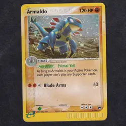 Pokemon ARMALDO Sandstorm 1/100 Holo Rare card set English INKED condition - Image 1