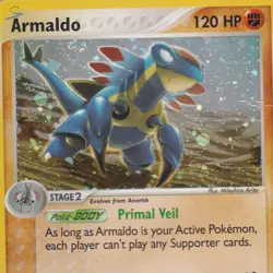 Pokemon ARMALDO Sandstorm 1/100 Holo Rare card set English INKED condition - Image 3