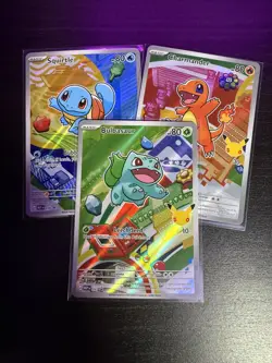 Pokemon TCG First Partner Illustration Collection Series 1 Kanto Gen 1 Set - Image 1