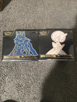 Pokemon Center Mega Evolution Gardevoir & Lucario Elite Trainer Box ETB Set New - Image 1