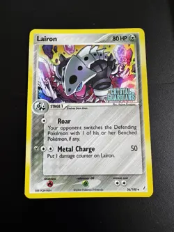 Pokemon 36/100 Lairon Holo EX Crystal Guardians Stamped 2006 LP - Image 1