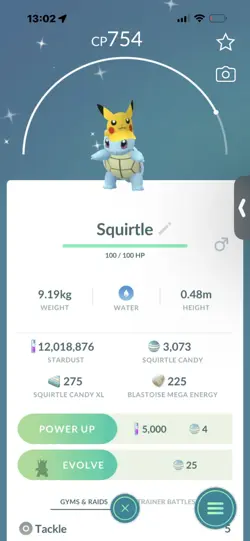 Pokemon Go Shiny Squirtle Pikachu hat - Image 1