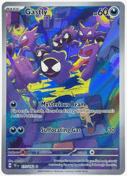 Pokemon Gastly Temporal Forces 177/162 Illustration Rare TCG - Image 1