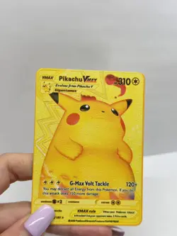 Pikachu VMAX HP310 Pokemon Metal Card-Collectible Gift Display. - Image 1