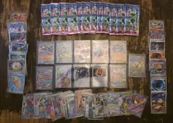 Pokemon Singles Lot Fezandipiti Ex 288/217 Full Art Meowth Many More W/ 15 Packs - Image 1