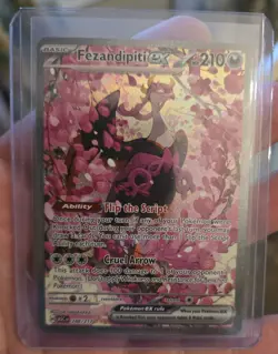 Pokemon Singles Lot Fezandipiti Ex 288/217 Full Art Meowth Many More W/ 15 Packs - Image 2