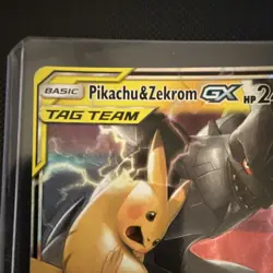 Pikachu & Zekrom GX TAG TEAM 33/181 Team Up Ultra Rare Holo NM - Image 3