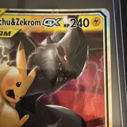 Pikachu & Zekrom GX TAG TEAM 33/181 Team Up Ultra Rare Holo NM - Image 4