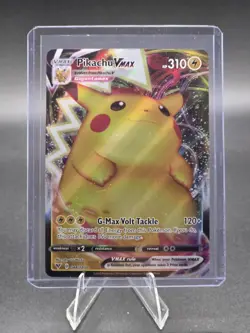 2020 Pokemon VIVID VOLTAGE PIKACHU VMAX HYPER RARE HOLO 044/185🔥🔥🔥 - Image 1