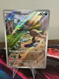 Paldean Wooper 102/094 Pokemon TCG ME Phantasmal Flames Illustration Rare NM - Image 1