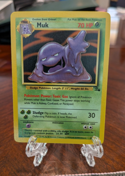 Pokemon TCG - Muk - Fossil - 28/62 - Rare Non Holo - LP - Image 1