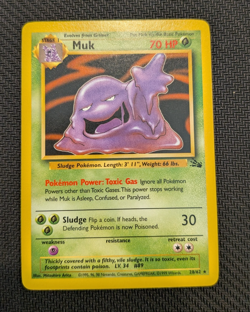 Pokemon TCG - Muk - Fossil - 28/62 - Rare Non Holo - LP - Image 3