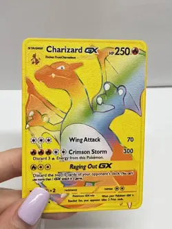 Charizard GX HP250 Pokemon Metal Card-Collectible Gift Display. - Image 1