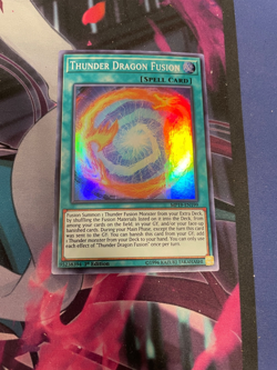YUGIOH - THUNDER DRAGON FUSION - SUPER RARE - MP19 - 1ST ED - NM - Image 1
