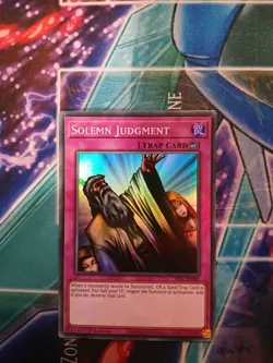 Yugioh Solemn Judgment SESL-EN045 1ST ED NM SUPER - Image 1